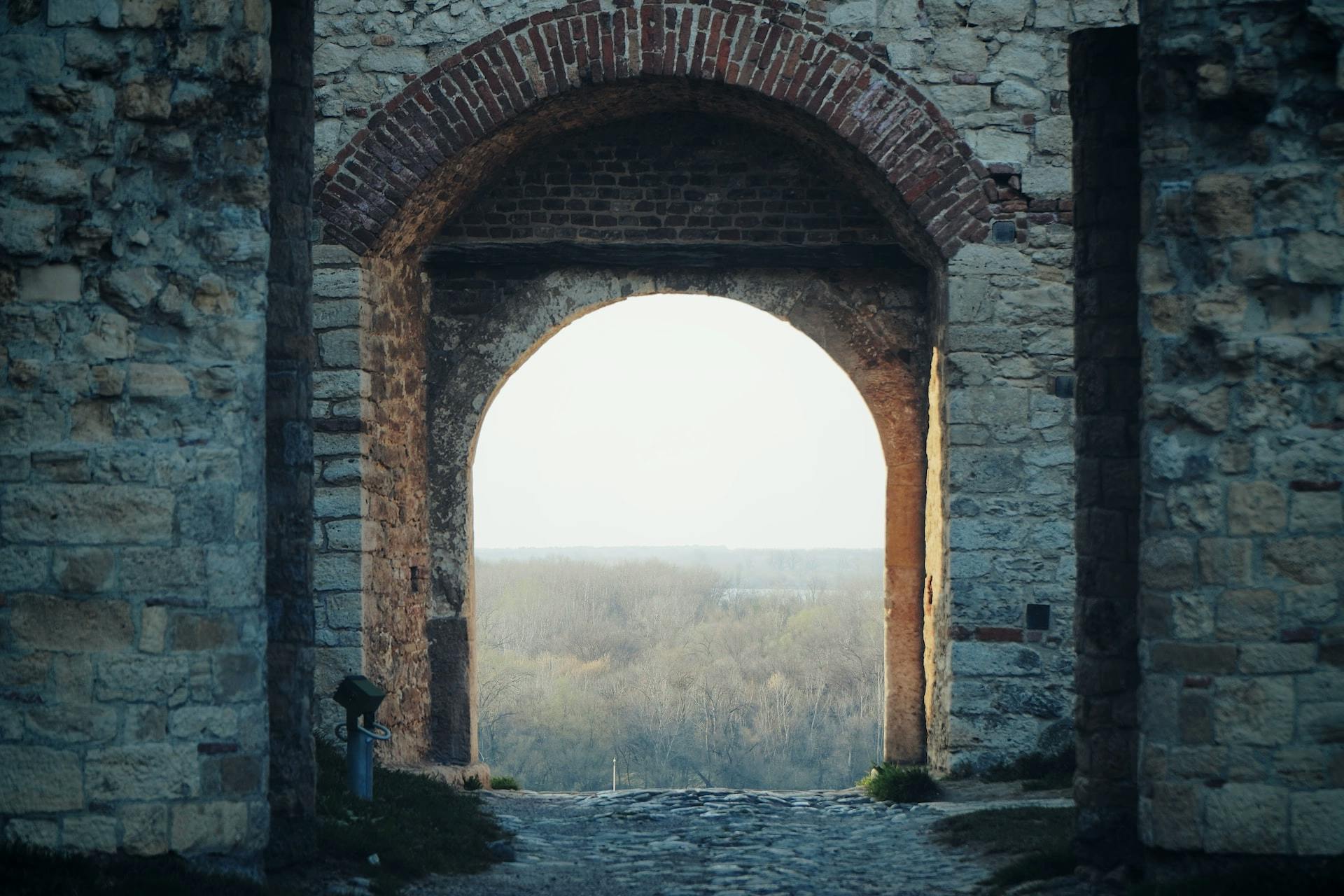 Portal in Belgrade Fortress, Serbia